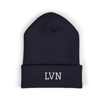 LVN Embroidered Cuffed Beanie