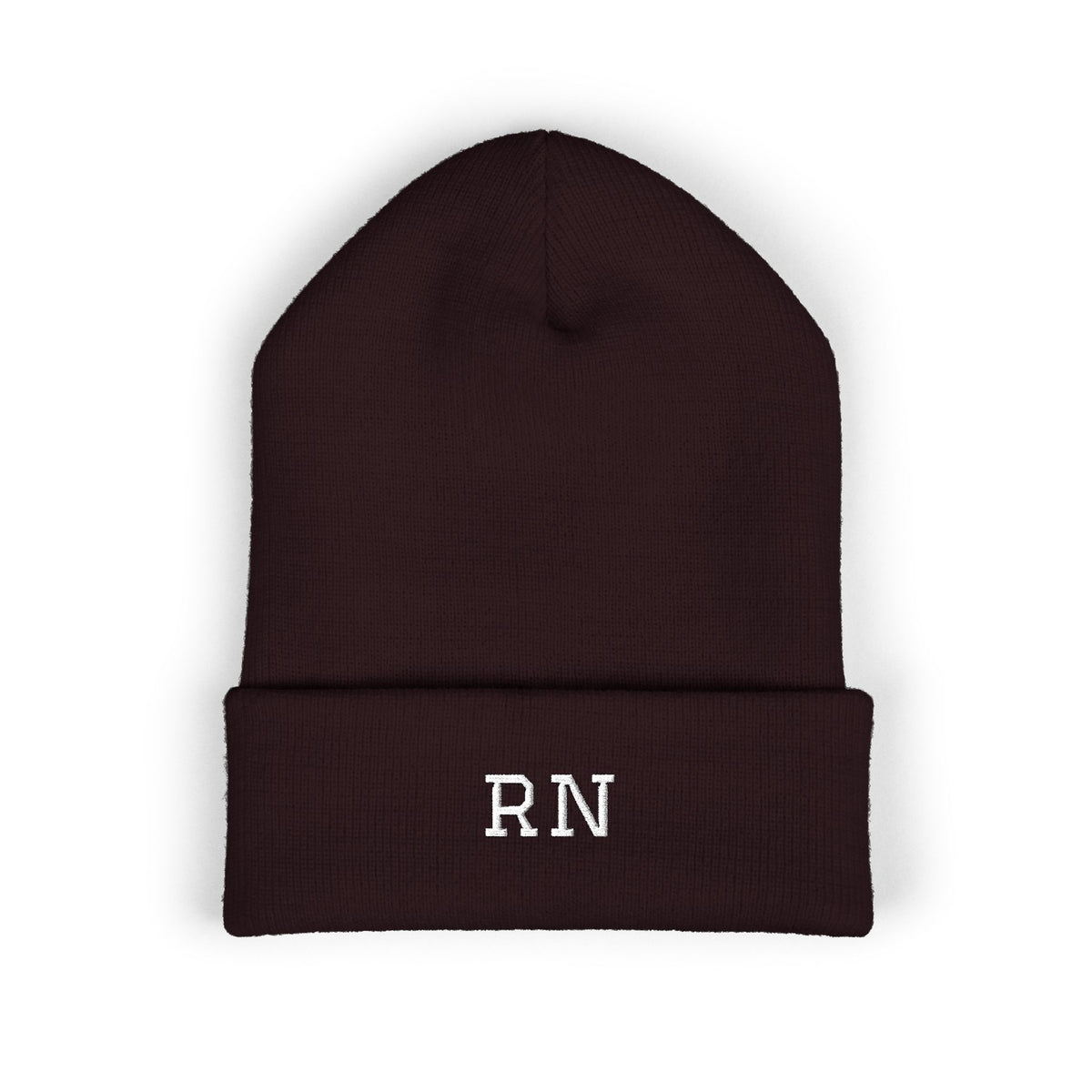 RN Embroidered Cuffed Beanie