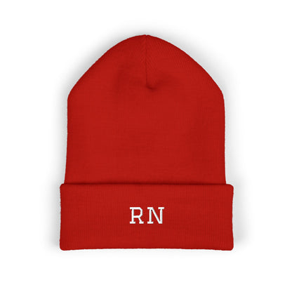 RN Embroidered Cuffed Beanie