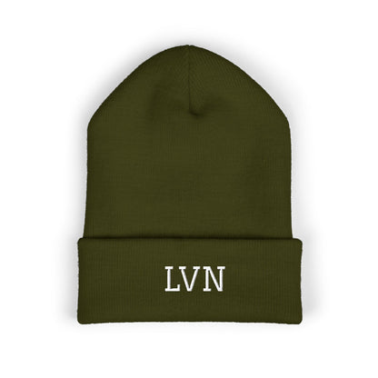 LVN Embroidered Cuffed Beanie