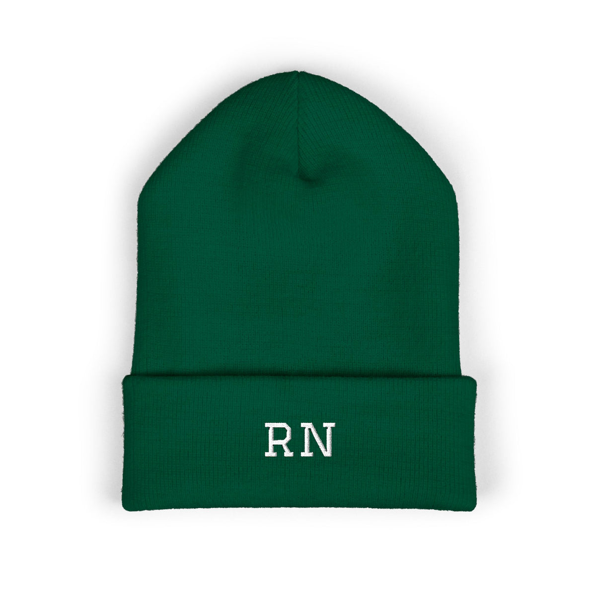 RN Embroidered Cuffed Beanie