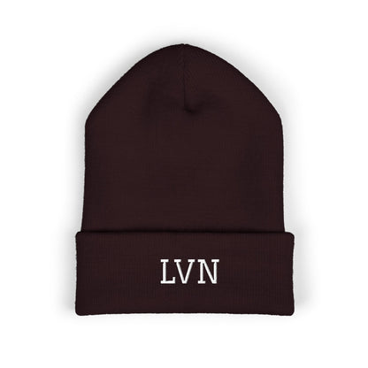 LVN Embroidered Cuffed Beanie