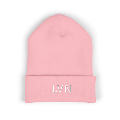 LVN Embroidered Cuffed Beanie