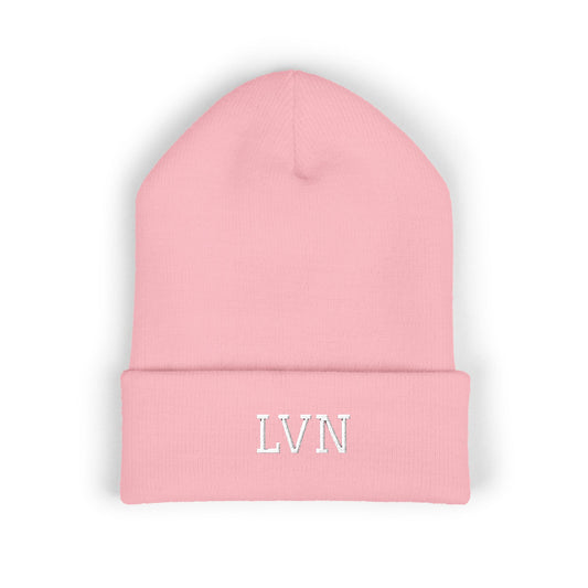 LVN Embroidered Cuffed Beanie
