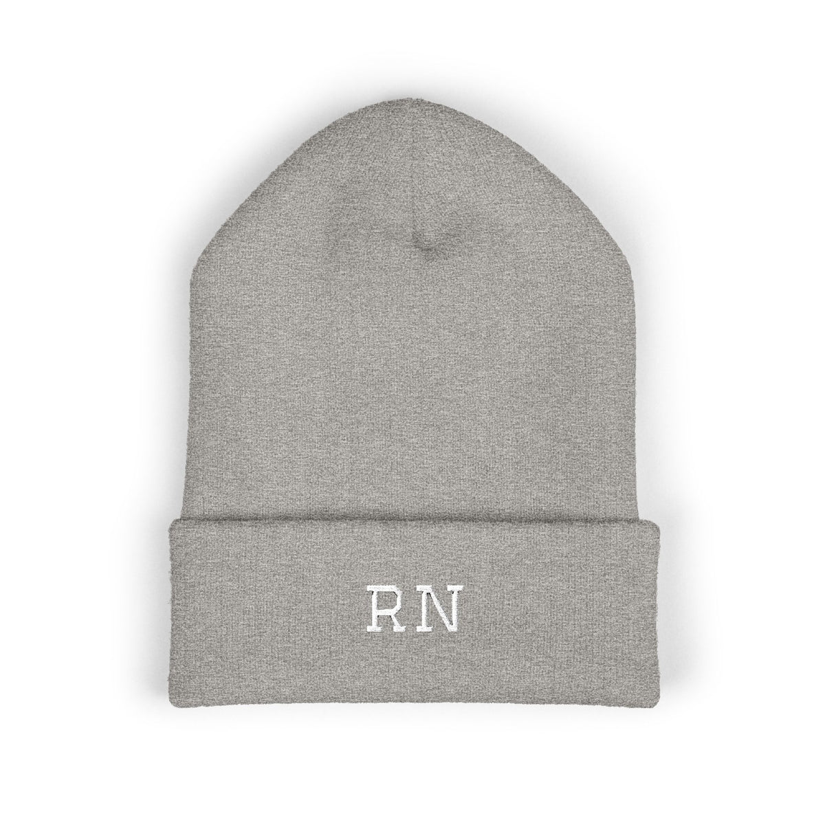 RN Embroidered Cuffed Beanie