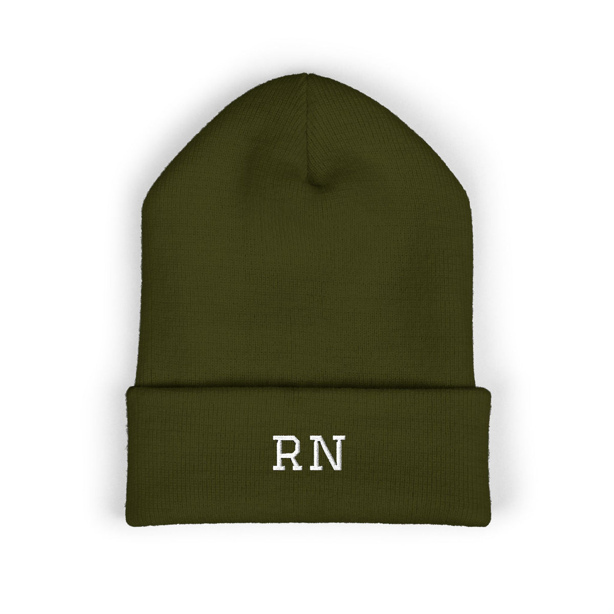 RN Embroidered Cuffed Beanie