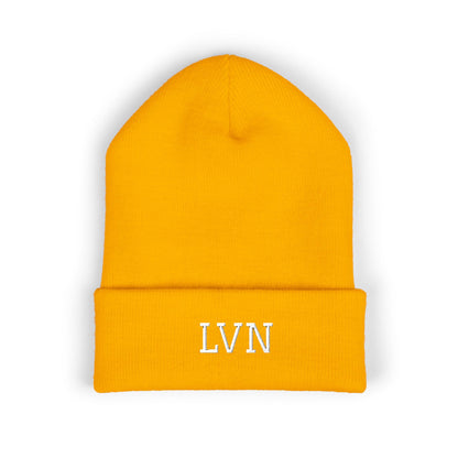 LVN Embroidered Cuffed Beanie