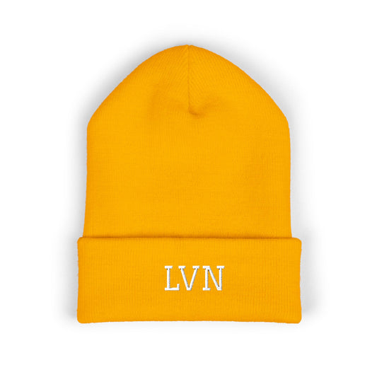 LVN Embroidered Cuffed Beanie