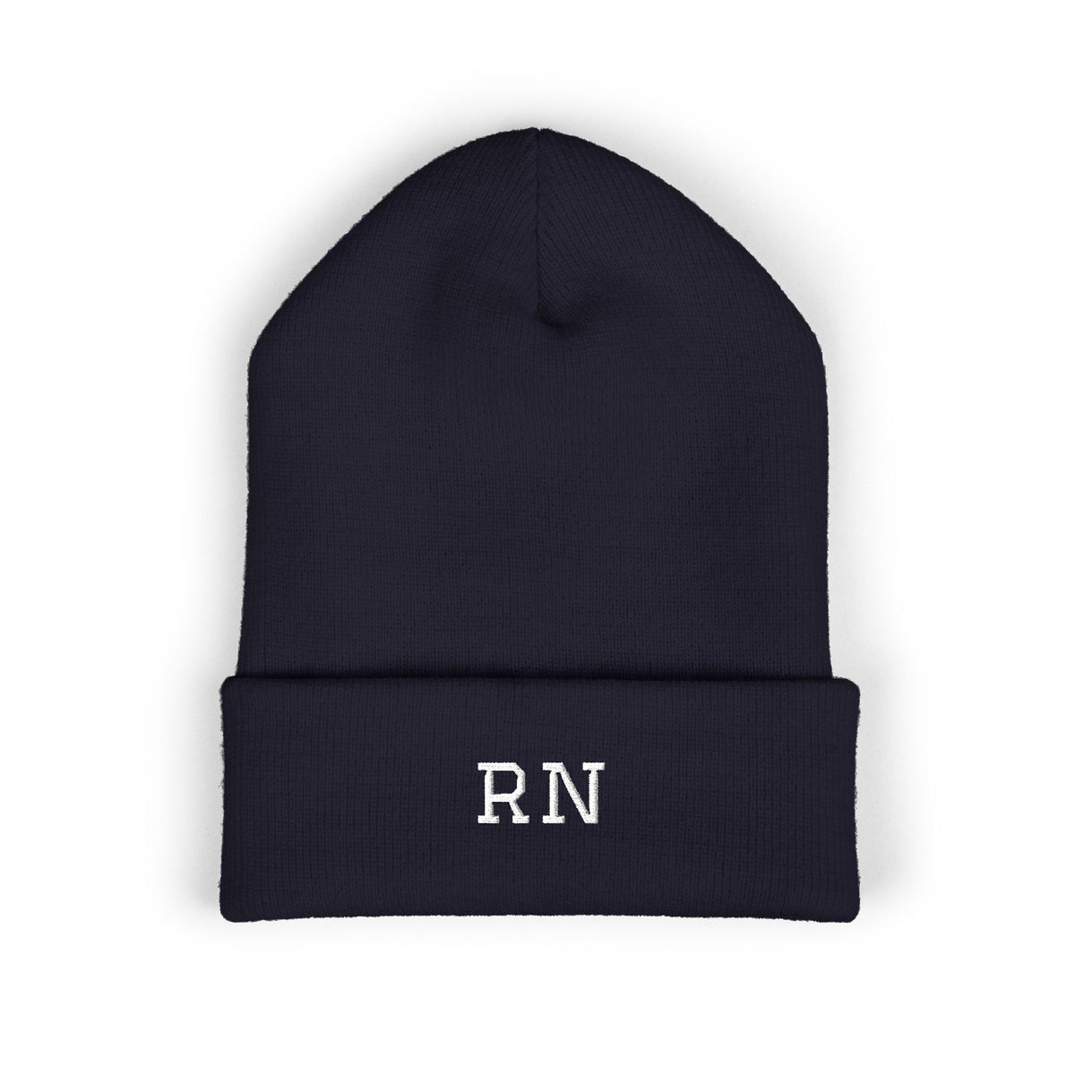 RN Embroidered Cuffed Beanie