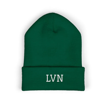 LVN Embroidered Cuffed Beanie