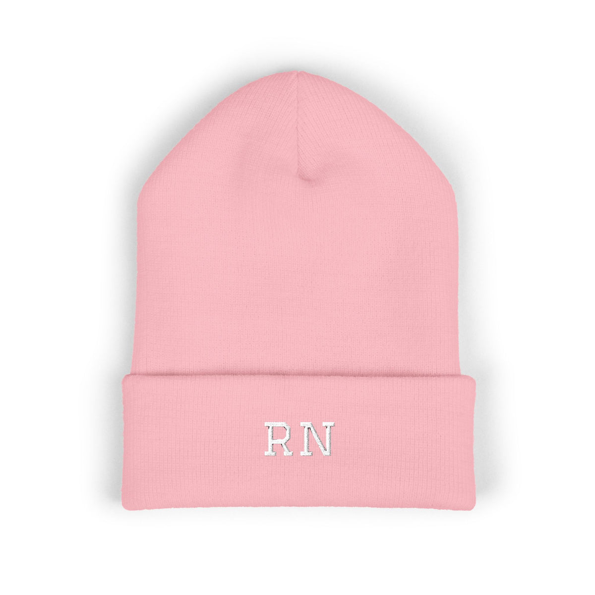 RN Embroidered Cuffed Beanie