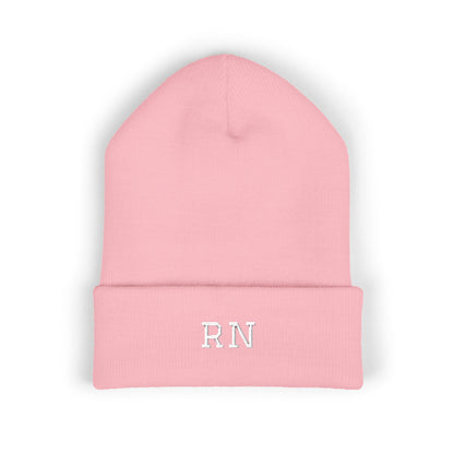 RN Embroidered Cuffed Beanie