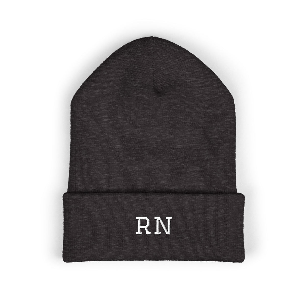 RN Embroidered Cuffed Beanie
