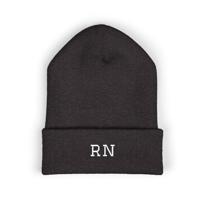 RN Embroidered Cuffed Beanie